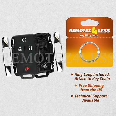 #ad New Remote Keyless Key Fob Replacement Housing Chrome Case Pad For Chevrolet GMC $7.95