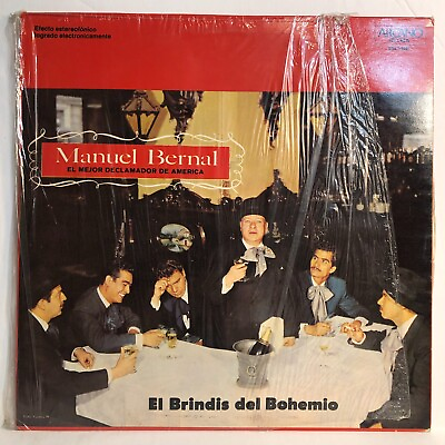 #ad Manuel Bernal El Brindis Del Bohemio 50s Latin Spoken Poetry LP Vinyl Record M $43.16