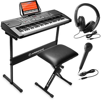 #ad 61 Key Digital Music Piano Keyboard Portable Electronic Musical Instrument $129.99