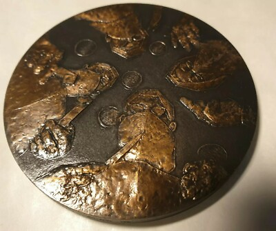 #ad French Bronze 16th century Surgeon medicine art medal 68mm Ambroise pare $150.00