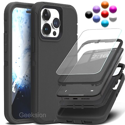 #ad For iPhone 15 14 13 12 11 Pro Max XR X Max 8 7 Plus SE 2 3 Shockproof Case Cover $9.49