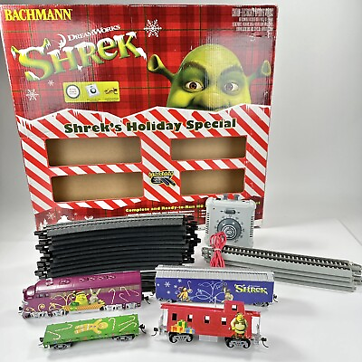 #ad Bachmann HO Christmas Shrek#x27;s Holiday Special Electric Train Set $81.69