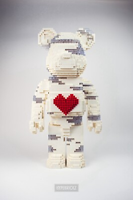 #ad Giant Lighting up 1000% Bearbrick made with real bricks pieces Sneakerhead Gifts $169.99
