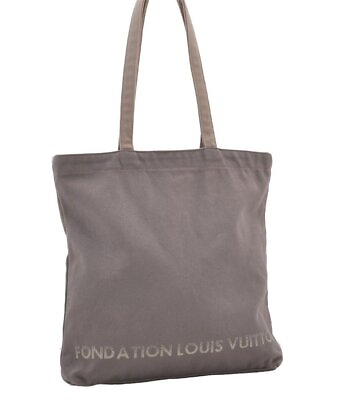 #ad Authentic Louis Vuitton Fondation Exclusive Shoulder Tote Bag Canvas Gray 2354J $126.00