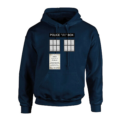 #ad Police Box Doctor Style HOODIE Fanmade Merchandise Who Inspired Mens amp; Womens GBP 29.95