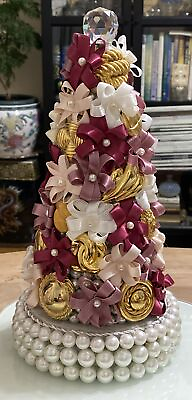 #ad Hand Made Christmas Tree Made With Jewelry 12quot; $150.00