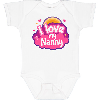 #ad Inktastic I Love My Nanny Grandchild Infant Creeper Grandma From Grandkids Cute $18.99