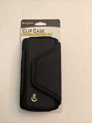 #ad Nite Ize Black Universal Hardshell X Large Holster Case Rugged Pouch w Belt Clip $10.00