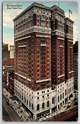 #ad Postcard McAlpin Hotel New York City NY M188 $5.97