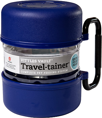 #ad Vittles Vault Travel Tainer 6 Cups Portable Food Storage Container Blue $17.01