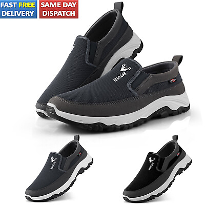 #ad Men#x27;s Casual Shoes Walk Outdoor Athletic Slip on Trail Hiking Shoes Sneaker New $26.95