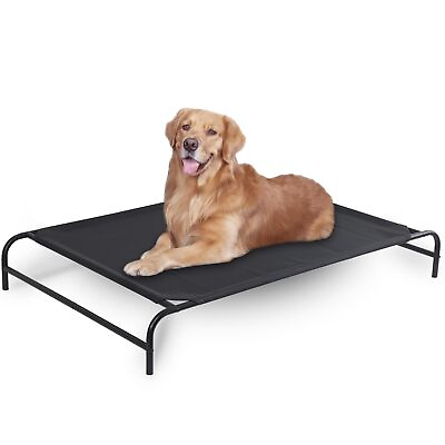 #ad GDKASRNY Portable Raised Cooling Steel Framed Elevated Pet Bed Elevated Mesh ... $57.49