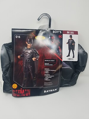 #ad Rubies Costume Batman DC Padded Jumpsuit Cape amp; Mask Boy#x27;s M 8 New $12.95