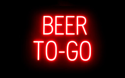 #ad SpellBrite BEER TO GO Sign Neon Sign Look LED Light 19.8quot; x 15.0quot; $266.20