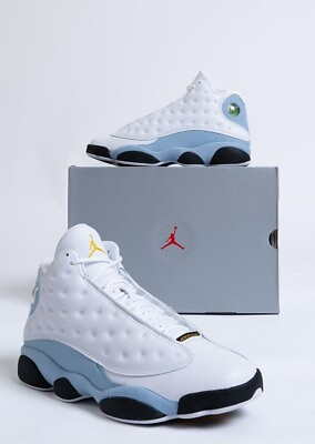 #ad TD PS GS MEN 4c 14 Nike Air Jordan 13 Retro Blue Grey White Black 414571 170 $150.00