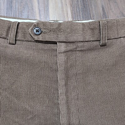 #ad Polo Lauren Ralph Lauren Men#x27;s 40x30 Vintage Corduroy Pants Tan Green Pleated $23.29