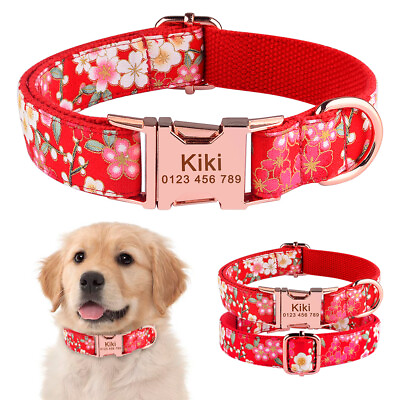 #ad Personalized Boy Girl Dog Collar Engraved Name ID Tag for Small Medium Large Dog $14.98