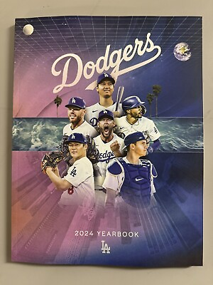 #ad 2024 Los Angeles Dodgers Official Team Yearbook $25.99