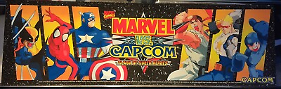 #ad Marvel vs Capcom Arcade Marquee 26quot;x8quot; HIGH RESOLUTION $22.95