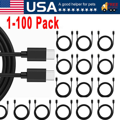 #ad Lot USB C to USB C Type C Fast Charging Data SYNC Charger Cable Cord 3 6FT LONG $178.49