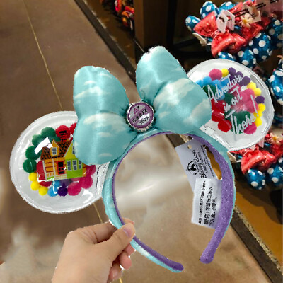 #ad US Disney Parks UP Grape Soda Cap Balloons Rare Pixar Minnie Ears Headband NWT $17.99