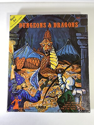 #ad Vintage Dungeons amp; Dragons Damp;D Basic Box Set 1979 TSR 1001 Rules amp; Modules B2 $209.99