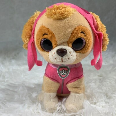 #ad TY Beanie Boos Paw Patrol SKYE Plush 6quot;  Pink Puppy Dog Toy $5.00