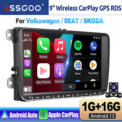 #ad #ad For VW Volkswagen Jetta Passat 9quot; Carplay Android 13 Car GPS Stereo Radio Navi $96.98
