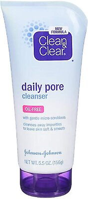 #ad Clean amp; Clear Daily Pore Cleanser Gentle Micro Scrubbers Oil Free Skin 5.5 oz $14.64