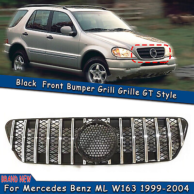#ad For 1999 2000 2001 2004 Benz W163 ML Class Front Bumper Grille Body Kit 1PC $88.54
