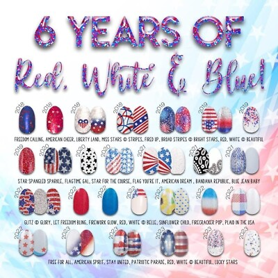#ad ✨ COLOR STREET Polish Strips Patriotic 4th July USA flag red white blue America $9.00