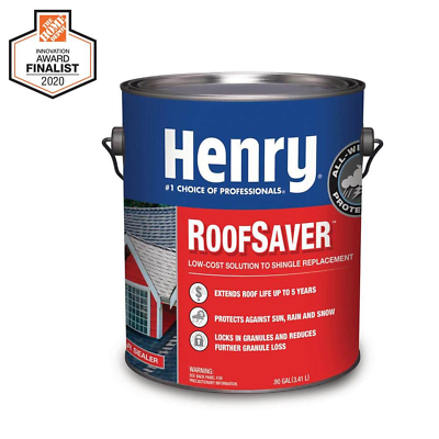 #ad Roofsaver 0.90 Gal Clear Sealer Shingle Replacement Coating Extend Shingle Life $40.90