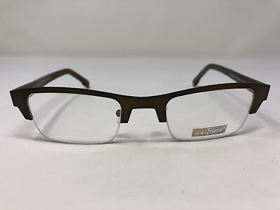 #ad Anvi Frieze Eyeglasses Frame USA Nomad Brown Brown Marble 53 24 145 Adult QF96 $58.00