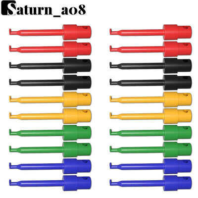#ad 20PCS SMD IC Test Hook Clip Insulated Mini Grabber Copper Welding DIY Tool $7.59