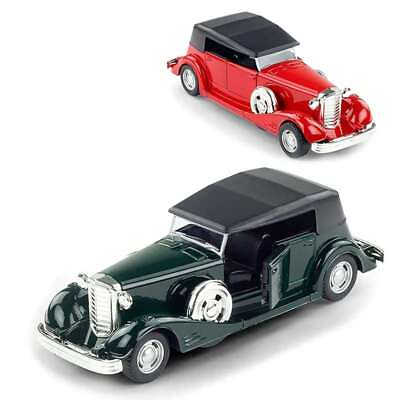 #ad SUPER TOY Pull Back Metal Vintage Car Classic 1:32 Scale Model Alloy Diecast Kid $18.69