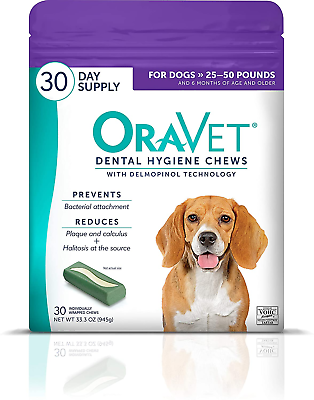#ad Dental Hygiene Chews for Medium Dogs 25 50 Lbs $64.04
