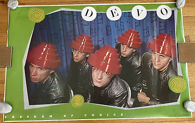 #ad Rare Freedom of Choice Vintage Original Poster CLUB DEVO New Wave 1980 34quot;X 23quot; $32.00