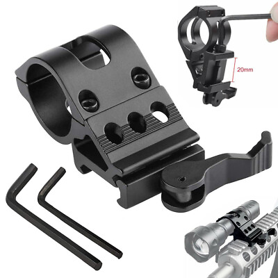 #ad Tactical 1quot; Offset Picatinny Weaver Rail Mount for Flashlight with Quick Release $11.69