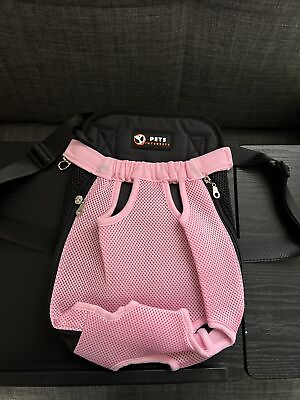 #ad Pet Interests Pink Mesh dog carry On Pet backpack Size Medium New $14.95