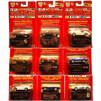 #ad Matchbox World Class Collectors Edition Series I II Lot of 9 Cars 1989 1990 $211.45