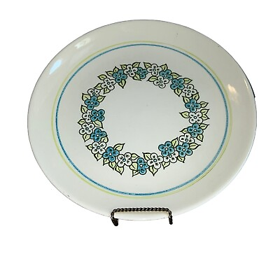 #ad Vtg Taylor Smith Taylor Green Garland Dinner Plate 12 inch Circumference $14.99