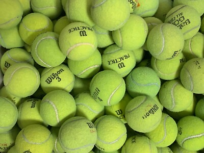 #ad 50 Dead Used TENNIS BALLS Serving Dogs toys dog play fetch games sports walkers $29.99