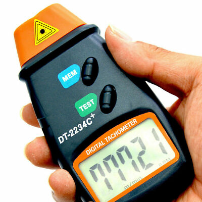 #ad Digital Tachometer Non Contact Laser Photo RPM Tach Meter Motor Speed Gauge New $12.29