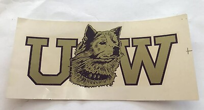 #ad University of Washington 1940#x27;s Football College Sticker Decal Vintage Huskies $39.99