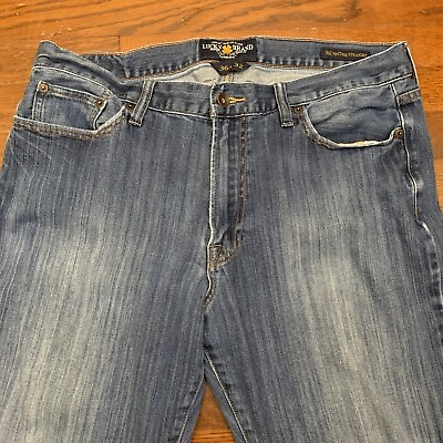 #ad Lucky Brand 361 Vintage Straight Jeans Men 36x32* Blue Denim Stretch $18.95