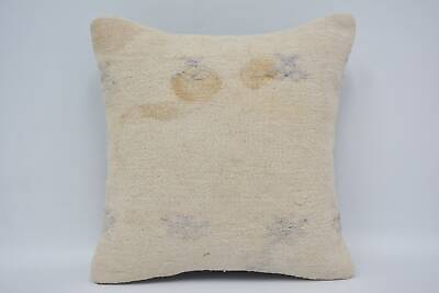 #ad Pillow for Sofa Pillow Case Turkish Kilim Pillow 14quot;x14quot; White Cushion $3.74