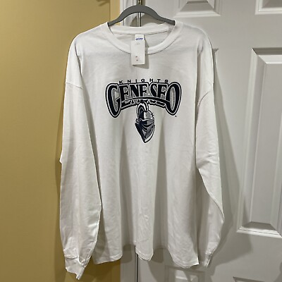 #ad NEW State University of New York at Geneseo Knights Long Sleeve 2XL T Shirt NWT $15.99