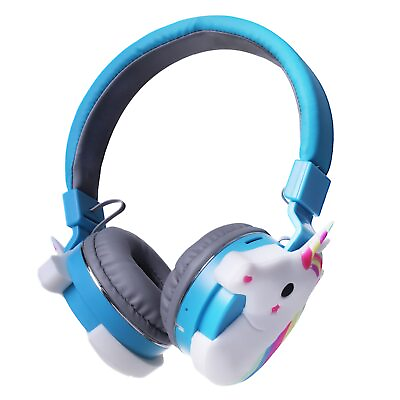 #ad Kids Headphones Cartoon Unicorn Wireless Bluetooth Headphones for School Gir... $41.39