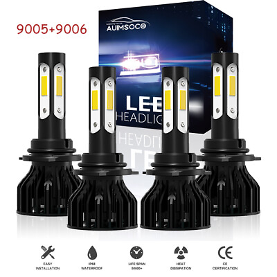 #ad For Chevrolet Tahoe Colorado Silverado 9005amp;9006 LED Headlights Hi Lo Beam Bulbs $42.99
