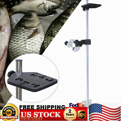 #ad 360° Adjustable Fish Finder Fishing Bracket Holder Bait boat Fish Finder bracket $44.89